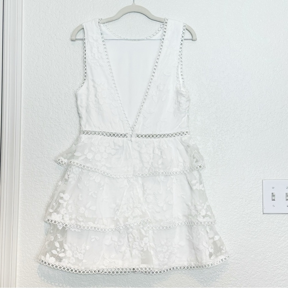 Lulu's White Floral Mini Dress - Picture 8 of 10